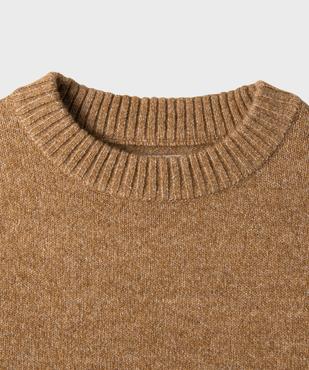 Pull à col rond en maille moelleuse et extensible garçon vue2 - GEMO (ENFANT) - GEMO