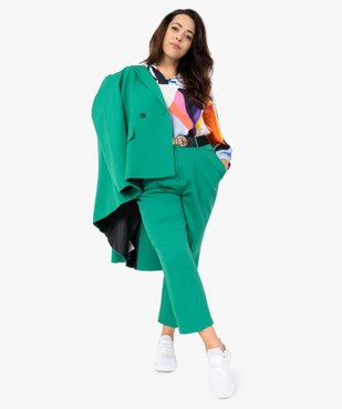 Pantacourt femme grande taille fluide uni vue5 - GEMO (G TAILLE) - GEMO