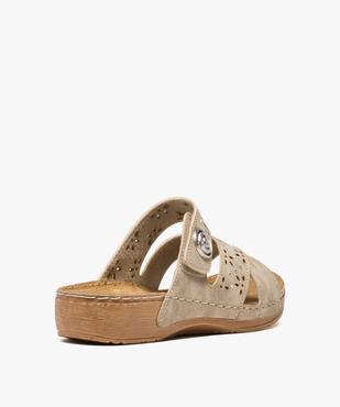 Sandales femme confort avec brides ornées de strass vue4 - GEMO (CONFORT) - GEMO