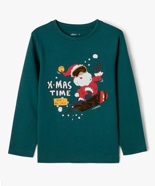 Tee-shirt manches longues Noël garçon vue1 - GEMO (ENFANT) - GEMO