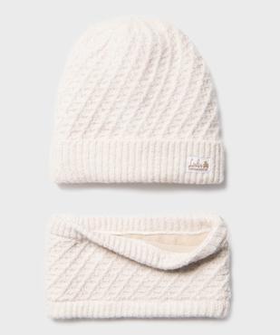 Ensemble 2 pièces bonnet et snood doublés polaire bébé - LuluCastagnette vue1 - LULUCASTAGNETTE - GEMO