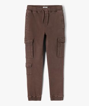 Pantalon jogger coupe slim avec taille ajustable garçon vue1 - GEMO (JUNIOR) - GEMO