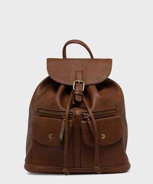 Sac à dos citadin multipoche femme vue1 - GEMO (ACCESS) - GEMO