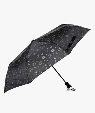 Parapluie pliable à motifs célestes argentés vue1 - GEMO (ACCESS) - GEMO