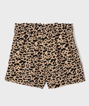 Short fluide à motifs tachetés fille vue3 - GEMO (ENFANT) - GEMO