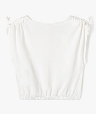 Blouse sans manches avec épaules froncées fille vue3 - GEMO (ENFANT) - GEMO