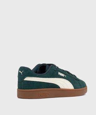 Baskets basses Smash 3.0 en cuir suédé - Puma vue4 - PUMA - GEMO