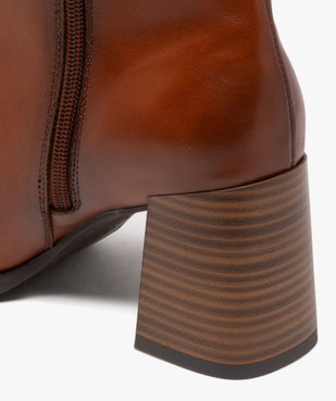 Boots à talon large et bout carré femme vue7 - FOLLOW ME - GEMO