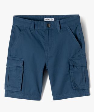 Bermuda en toile coupe cargo garçon vue1 - GEMO 4G GARCON - GEMO