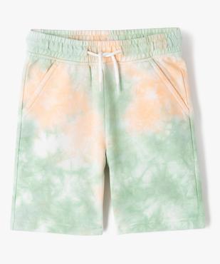 Short en maille légère effet tie and dye garçon vue1 - GEMO (ENFANT) - GEMO