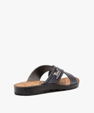 Mules homme confort à brides croisées vue4 - GEMO (CASUAL) - GEMO
