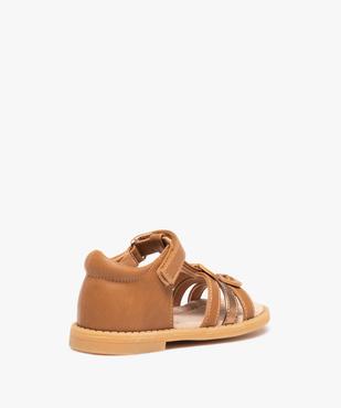 Sandales bébé fille à contrefort fermé et nœuds fantaisie vue4 - GEMO(BEBE DEBT) - GEMO