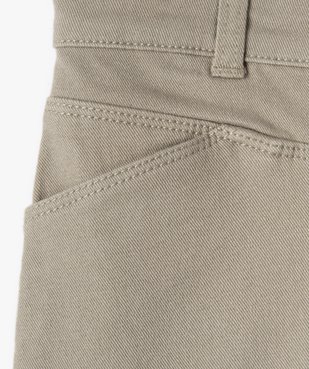 Jupe fille courte en coton stretch coupe trapèze vue3 - GEMO (ENFANT) - GEMO