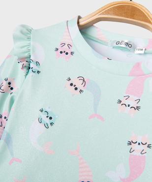 Tee-shirt de plage à manches longues bébé fille vue2 - GEMO(BEBE DEBT) - GEMO
