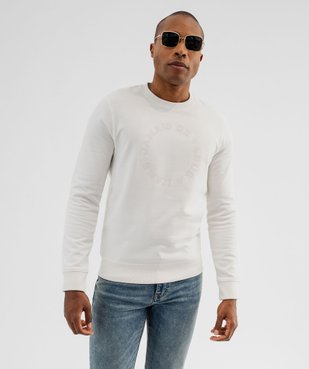 Sweat léger à broderie homme vue1 - GEMO (HOMME) - GEMO