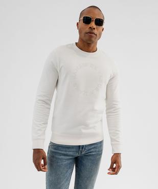 Sweat léger à broderie homme vue1 - GEMO (HOMME) - GEMO