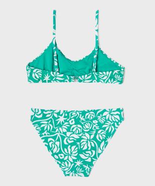 Maillot de bain 2 pièces à motifs fleuris fille vue4 - GEMO (JUNIOR) - GEMO