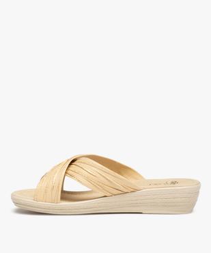 Mules femme confort à brides croisées vue3 - GEMO (CONFORT) - GEMO
