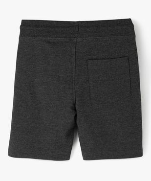 Bermuda en maille avec intérieur molletonné garçon vue3 - GEMO (ENFANT) - GEMO