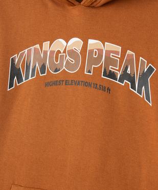 Sweat molletonné à capuche garçon vue2 - GEMO 4G GARCON - GEMO