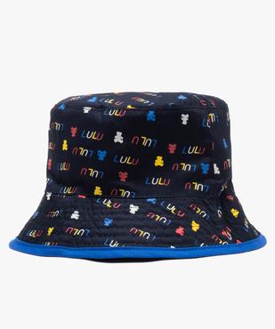 Chapeau bébé garçon forme bob réversible - LuluCastagnette vue2 - LULUCASTAGNETTE - GEMO