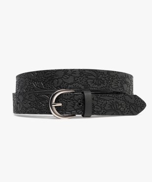 Ceinture avec motifs fleuris gravés femme vue1 - GEMO (ACCESS) - GEMO