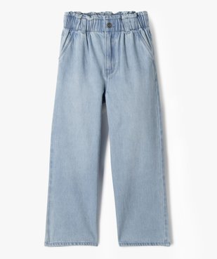 Jean wide leg avec ceinture élastique ajustable fille vue7 - GEMO (ENFANT) - GEMO