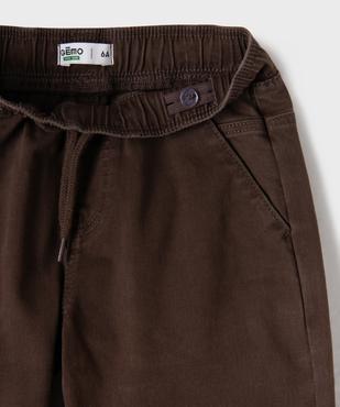 Pantalon jogger avec taille élastique ajustable garçon vue2 - GEMO (ENFANT) - GEMO