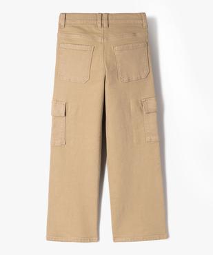 Pantalon cargo straight à taille ajustable fille vue4 - GEMO (ENFANT) - GEMO
