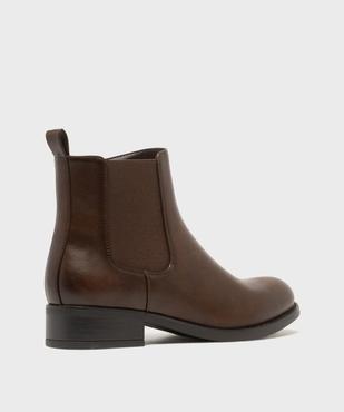 Boots Chelsea à petit talon et zip femme - Valentina Baldano vue4 - VALENTINA BALDA - GEMO