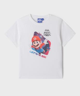 Tee-shirt col rond imprimé garçon - Mario vue1 - MARIO - GEMO