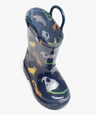 Bottes de pluie bébé avec anses imprimées animaux vue5 - GEMO (ENFANT) - GEMO