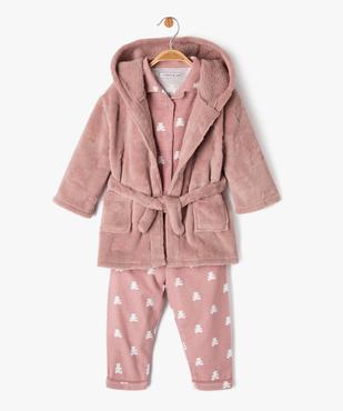 Ensemble pyjama et robe de chambre bébé fille- LuluCastagnette vue1 - LULUCASTAGNETTE - GEMO