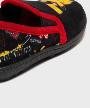 Chaussons pantoufles en velours imprimé Pikachu garçon - Pokémon vue6 - POKEMON - GEMO