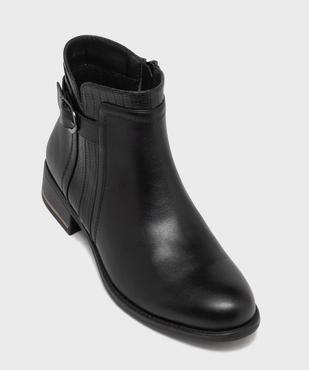 Boots à talon plat et boucle décorative femme vue5 - VALENTINA BALDA - GEMO