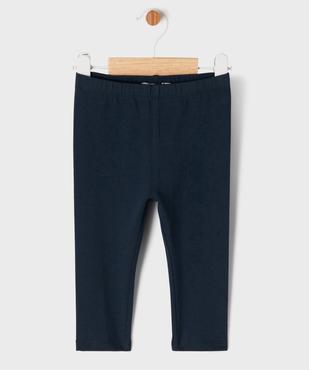 Legging uni en maille résistante bébé fille vue1 - GEMO(BEBE DEBT) - GEMO