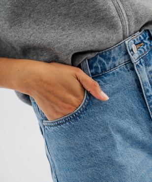 Jean mom taille haute femme vue2 - GEMO 4G FEMME - GEMO