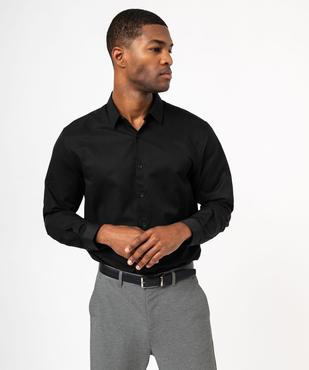 Chemise en toile texturée à reflets irisés homme