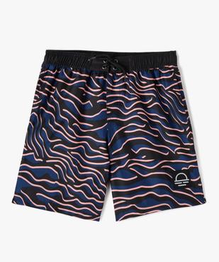 Short de bain garçon à motif vagues vue1 - GEMO 4G GARCON - GEMO