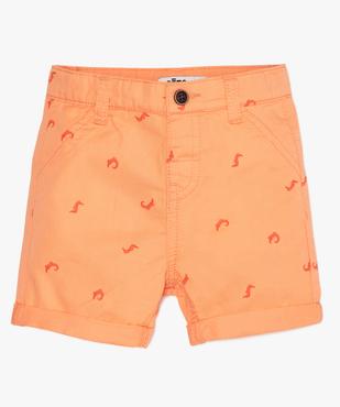 Bermuda bébé garçon en coton à petits motifs all over vue1 - GEMO(BEBE DEBT) - GEMO
