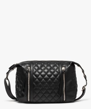 Sac femme matelassé à détails argentés vue1 - GEMO (ACCESS) - GEMO