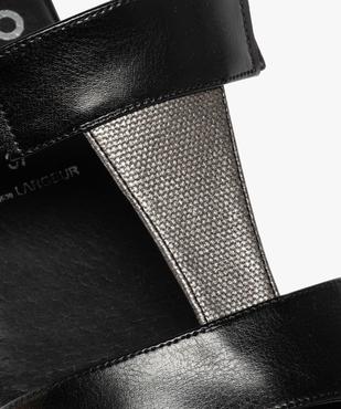 Sandales femme confort unies à talon carré vue6 - GEMO (CONFORT) - GEMO