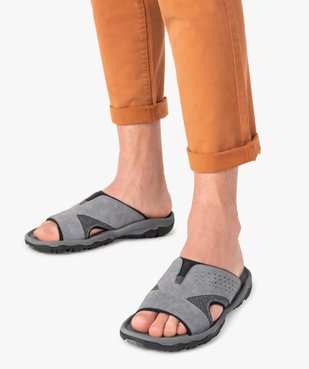 Mules homme à talon plat et semelle amortissante vue1 - GEMO (CASUAL) - GEMO