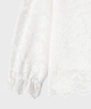 Blouse manches longues en dentelle fille vue3 - GEMO (ENFANT) - GEMO