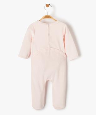 Pyjama dors-bien bébé en velours avec inscription vue3 - PREMIER PRIX BY GEMO - GEMO