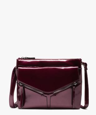 Sac femme rectangle en matière vernie vue1 - GEMO (ACCESS) - GEMO
