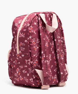 Sac à dos en toile à motifs fleuris fille vue2 - GEMO(BEBE DEBT) - GEMO