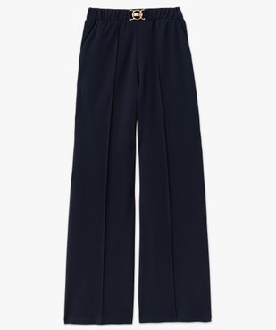 Pantalon en maille extensible avec bijou à la ceinture femme vue4 - GEMO(FEMME PAP) - GEMO