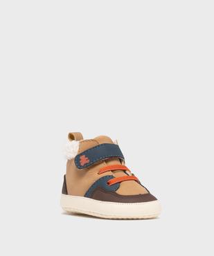 Chaussons de naissance à col fourré bébé fille - LuluCastagnette vue2 - LULUCASTAGNETTE - GEMO