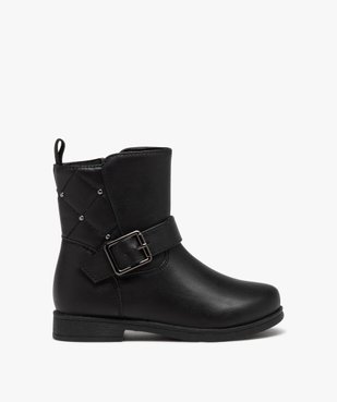 Boots à tige matelassée et rivetée fille vue1 - GEMO (ENFANT) - GEMO